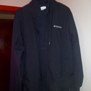 Mens Size Large Black Columbia Jacket